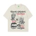 Camping printed men's and women's loose T-shirt