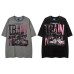 Car printed loose fitting men's and women's T-shirts