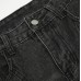 Street Style Washed Workwear Pocket Denim Long Pants