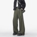 Pleated Wide-Leg Pants Men's  Straight Leg Casual Trousers Loose Fit Youth