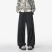 Pleated Wide-Leg Pants Men's  Straight Leg Casual Trousers Loose Fit Youth
