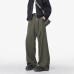 Pleated Wide-Leg Pants Men's  Straight Leg Casual Trousers Loose Fit Youth