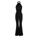 Sleeveless neck and waist cinching set