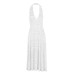 V-neck Halter Fitted Dress 