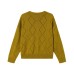 Loose hollow diamond grid knitted cardigan
