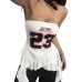 Strapless Digital Print Lace Trim Flower Women's Summer Halter Backless Slim  Spicy Girl Tank Top