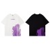Color graffiti loose men's and women's short sleeves