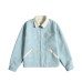 Flip collar design with a Barn style PU leather jacket