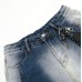 Street Style High-Street Unique Design Denim Long Pants