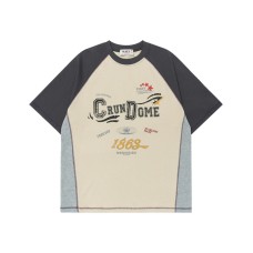 Simple gradient loose men's and women's short sleeves