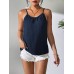 Elastic Waistband Strapless Top for Women Summer Wearable Inner and Outer Loose Casual Vacation Pleated Solid Color Top