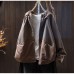 Hooded Design Spliced High-Grade Fashion Loose Top