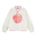 Retro rivet design Y2K printed jacket baseball jacket