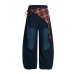 Hip hop street personality curved knife cowboy Vibe wide leg pants