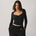 Solid Color Casual Tank with Square Neckline for Women