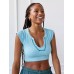 Neckline Camisole Sexy Crop Top for Women Fitted Belly Show