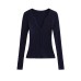 Embroidered single breasted Fried Dough Twists knit