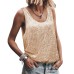 U-neck Sequin Design Backless Sleeveless Top for Women U-neck Sequin Design Backless Sleeveless Top for Women