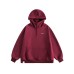 Retro High Street Simple Loose Hooded Sweatshirt