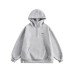 Retro High Street Simple Loose Hooded Sweatshirt