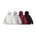 Retro High Street Simple Loose Hooded Sweatshirt