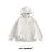 Retro High Street Simple Loose Hooded Sweatshirt
