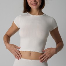 Cotton Tee Round Neck Cotton Short Sleeve T-Shirt Breathable Fitted Wooden