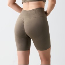 Seamless Short High-Waist Tummy Control Peach Bottom Yoga Shorts