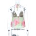 Printed Tie-Neck Hollow Out Strapless Camisole for Women