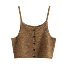 Single Breasted Strap Knit Camisole Single Breasted Strap Knit Camisole