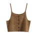 Single Breasted Strap Knit Camisole