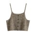 Single Breasted Strap Knit Camisole