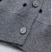 Tie Neck Single Breasted Polka Dot Long Sleeve Loose Women's Knitwear