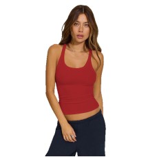 Spicy Style Low Neck Sleeveless Tank Solid Color Slim Fit Versatile