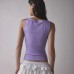 Digital Print Sleeveless Tank Fitted Design Outerwear
