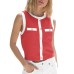 Color Block Knit Button Elegant Slim Sweet Women's Wholesale