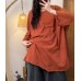 Spring New Casual Versatile Ribbed Collar Bamboo Cotton Oversized Batwing Sleeve Loose Slim Trendy Top