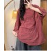 Spring New Casual Versatile Ribbed Collar Bamboo Cotton Oversized Batwing Sleeve Loose Slim Trendy Top