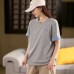 Spring New Versatile Retro Plaid Embroidered Short Sleeve Youthful College Style Crew Neck Casual Top for Women