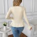T-Shirt Pure Color Slimming Women's T-Shirt