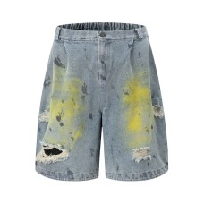 Street Style High-Street Personalized Denim Shorts