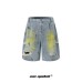 Street Style High-Street Personalized Denim Shorts