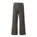 Multi pocket loose straight leg khaki work pants