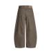 Khaki curved knife jeans for men