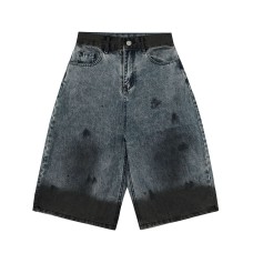 Street Style High-Street Personalized Denim Shorts