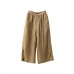 Vintage Versatile Double Layer Hemp Wide Leg Pants Elastic Waist Loose Straight Trousers Casual Long Pants