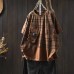 Hem Drawstring Color Block Plaid Short Sleeve T-Shirt Women Design Loose Casual Personalized Top