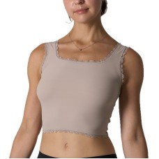 Lace Tank Double-Layer Low Neck High Elastic Classic Home and Sports Camisole
