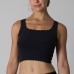 Lace Tank Double-Layer Low Neck High Elastic Classic Home and Sports Camisole