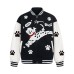 Embroidered spotted dog baseball uniform loose fit